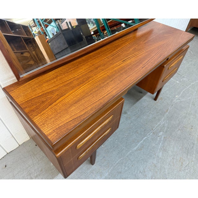 G-Plan Furniture Mid-Century Danish Modern G-Plan Teak Vanity For Sale - Image 4 of 13