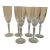 1990s Modern Waterford Marquis Sparkle Champagne Flutes - Set of 6 For Sale