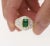 1.25 Carat Zambian Emerald and Diamond Pave Cluster Art Deco Ring For Sale In Miami - Image 6 of 8