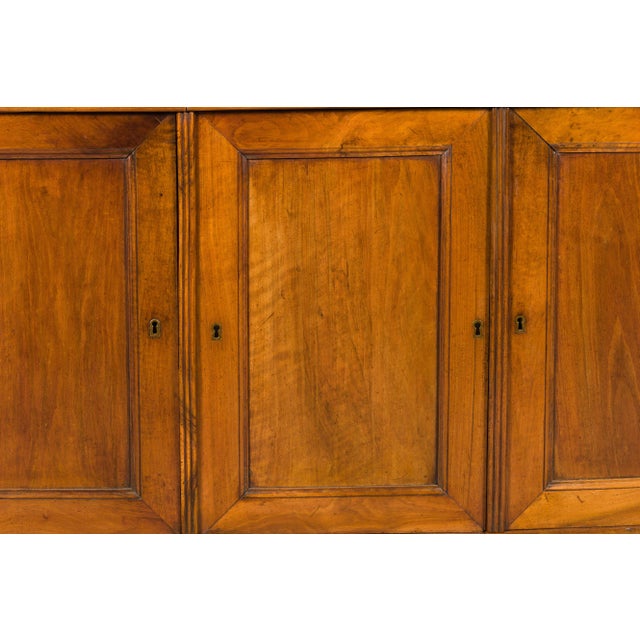 French 19th Century Walnut Enfilade with Three Drawers over Three Doors For Sale - Image 12 of 12