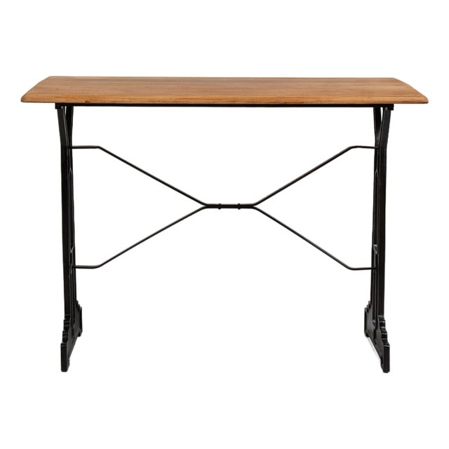 Cast Iron Bistro Table, Tan, France, Early 20th Century For Sale