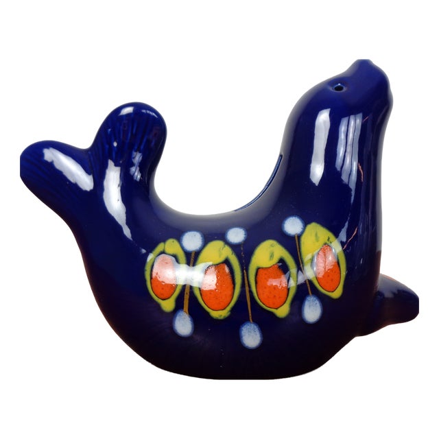 Ceramic Seal Money Box from Bertoncello, Italy, 1970s For Sale