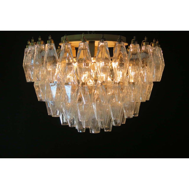 Murano Poliedri Ceiling Light by Carlo Scarpa, 1990 For Sale - Image 10 of 13