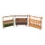 Mid 20th Century Set of 3 Danish Mid-Century Magazine Racks in Mixed Wood & Upholstery For Sale