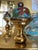 Stunning Vintage Cloisonné Champleve’ Enamel Colonnade Mantel Clock For Sale - Image 11 of 12