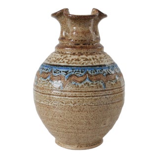 Vintage Studio Art Pottery Pitcher or Vase For Sale