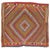 Colorful midcentury Turkish Jajim. Dominant accents in orange, yellow, green. Measures: 3'6” x 4'2” With the Jijim weaving...