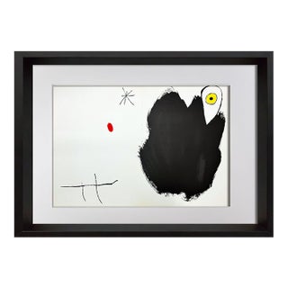 Joan Miró Original Double-Page Lithograph | Museum Framed Modern Master For Sale
