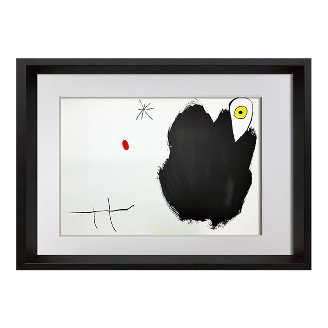Joan Miró Original Double-Page Lithograph | Museum Framed Modern Master For Sale