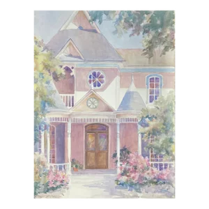 Judy Crane Victorian House Watercolor