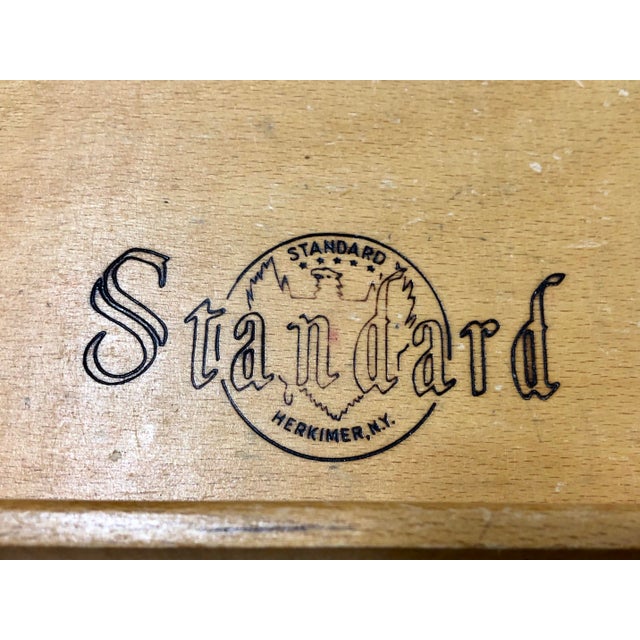 Wood Mid 20th Century Wood Boomerang Desk by Standard Furniture Co. For Sale - Image 7 of 12