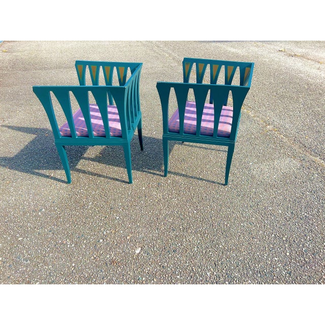1980s Vintage Eliel Saarinen "Blue" Chairs- A Pair. For Sale - Image 5 of 12