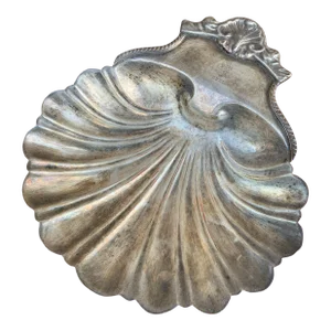 English Regency Silver Clam Shell Serving Dish