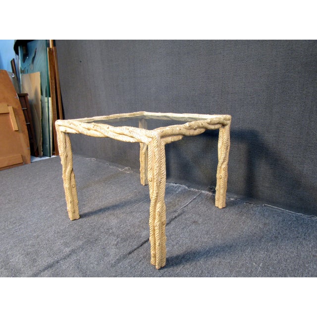 Mid-Century Modern Glass Table For Sale - Image 4 of 9