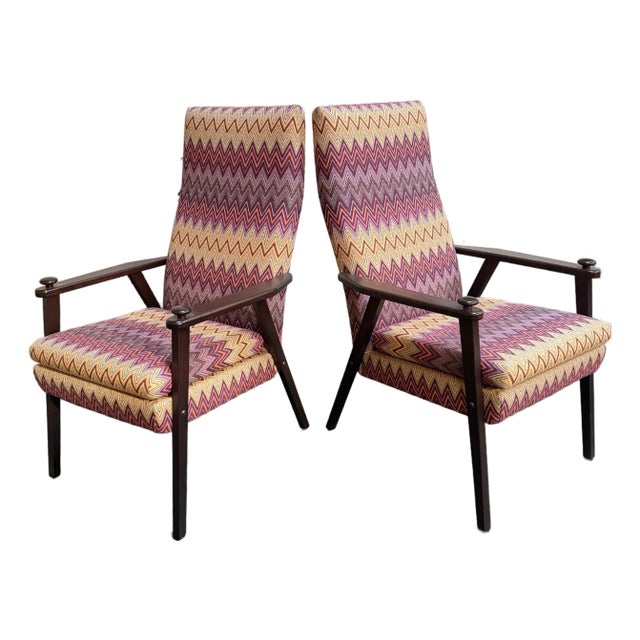 Pair of Mid-Century Swedish Modern Lounge Chairs C. 1960 by Broderna Johansons - Newly Restored For Sale