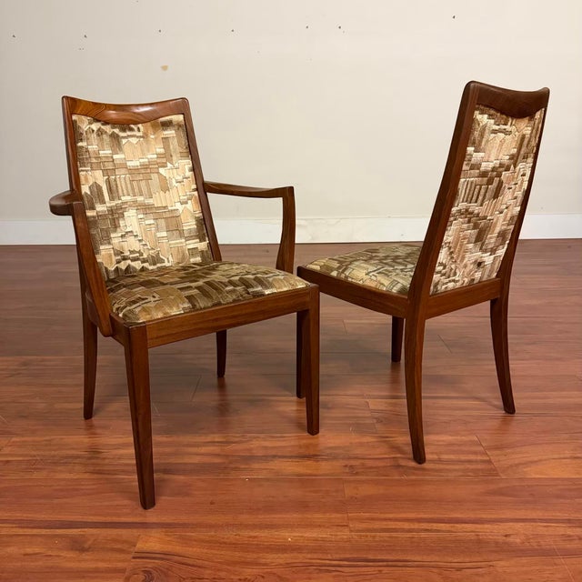 Brown G-Plan High Back Dining Chairs Set of 4 For Sale - Image 8 of 8
