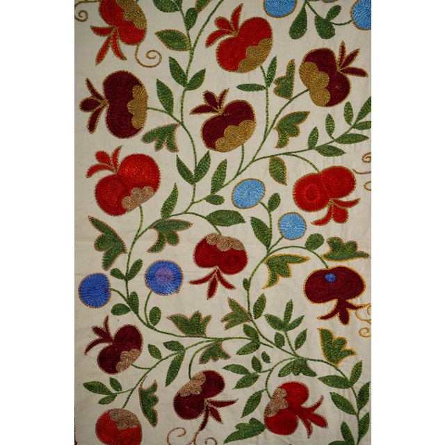 19th Century Suzani Tablecloth - Wall Decor For Sale - Image 10 of 10