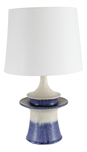 Danish Sculptural Purple Table Lamp by Carl Cunningham Cole for HAK Kähler, 1960s