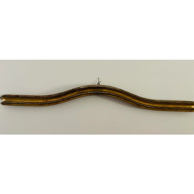 French Antique Regency Gilded Wood Valance Cornice For Sale - Image 4 of 7