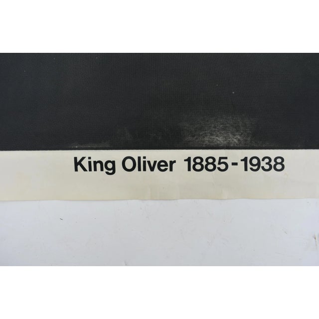 King Oliver Jazz Poster from Swierzy, 1900s For Sale - Image 4 of 12