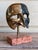 Signed Venetian Baroque Brass Dual-Finish Gilded Pantalone Theatrical Mask Sculpture on Marble Base. Pantalone in brass 2...