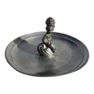 Just Andersen Pewter Center Dish Danish Art Deco