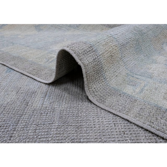 Textile Square Turkish Oushak Rug 10'1" x 10'6" For Sale - Image 7 of 8