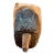 Vintage Hand-Carved Folk-Art Black Bear Relief Sculpture From Tree Trunk For Sale