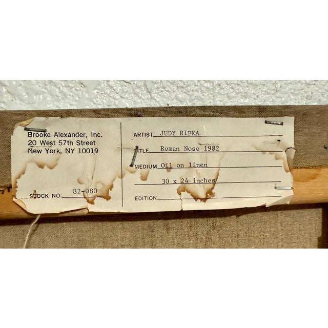 Judy Rifka, Judy Rifka Abstract Expressionist Pop Art Portrait Oil Painting Brooke Alexander, 1982 For Sale In Miami - Image 6 of 18