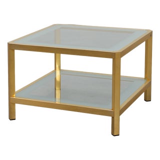 Mid‑Century Square Coffee Table from Fedam, Belgium, 1980s For Sale