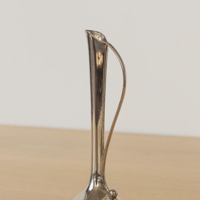 1930s French Silver Bud Vase For Sale - Image 4 of 10