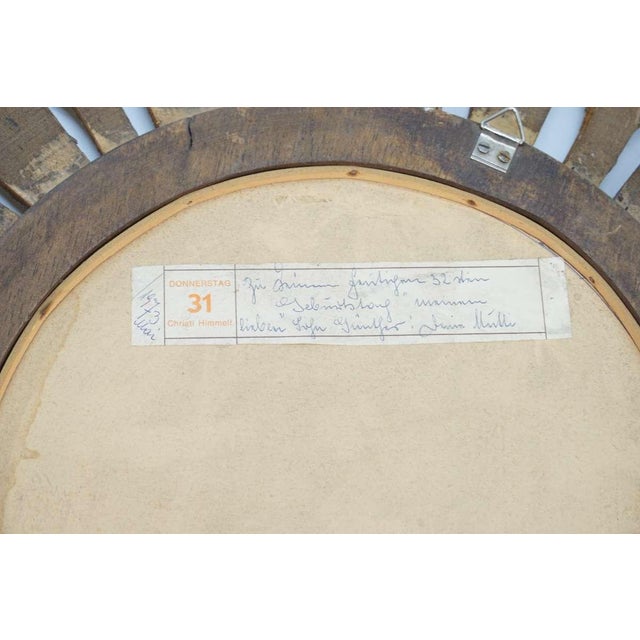 Giltwood Sunburst Wall Mirror, Hollywood Regency Style, c.1970s. For Sale - Image 9 of 9