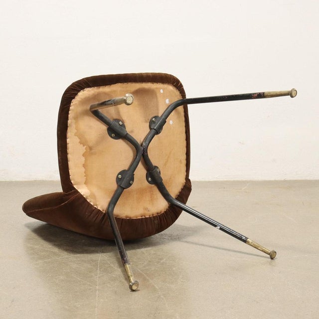 Brown Model Du 22 Chair by Gastone Rinaldi for Rima, 1960s For Sale - Image 8 of 10
