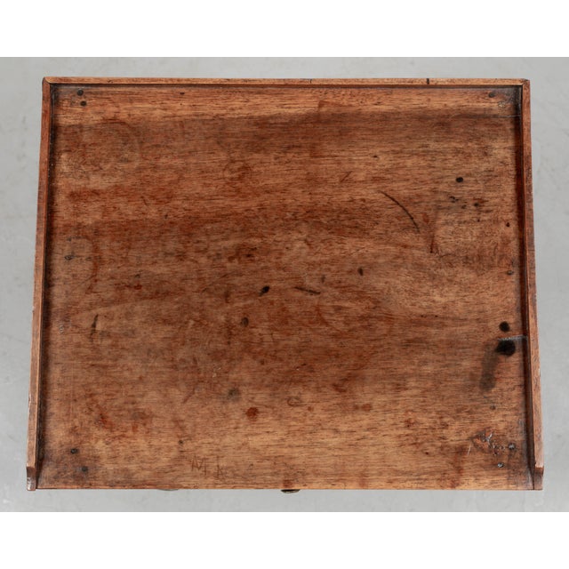 French Country Walnut Side Table or Nightstand For Sale - Image 10 of 10