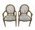 Louis XVI Armchairs with Medallion Backs, 1920s, Set of 2 For Sale - Image 4 of 7