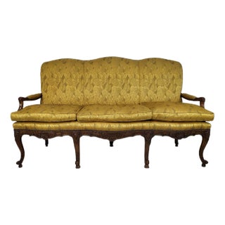Louis XV Style Golden Bench For Sale