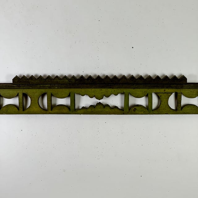 A majestic architectural salvage wood decorative element, circa Late 19th Century, under the American-Victorian school of...