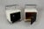 Bauhaus Functionalist Black and White Bedside Tables by Vichr a Spol, Former Czechoslovakia, 1940s, Set of 2 For Sale - Image 3 of 6