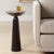 This Sophisticated Piece Features A Sleek Metal Base In Dark Bronze, Topped With A Luxurious Brown Emperador Marble...