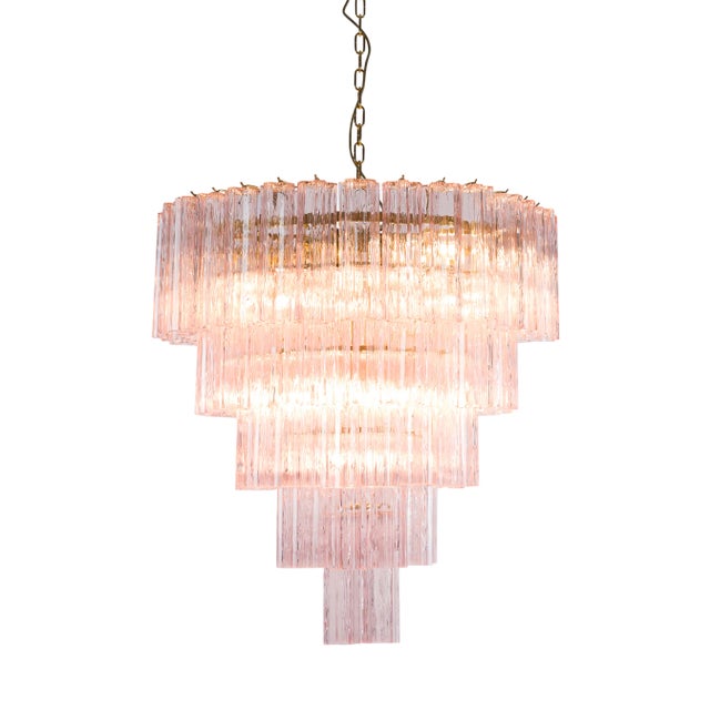 Pink Grande Treviso Chandelier from Pure White Lines For Sale