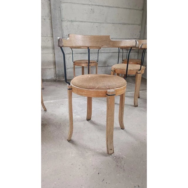Brutalist Scandinavian Raw Dining Chairs, 1970s, Set of 6 For Sale - Image 3 of 11