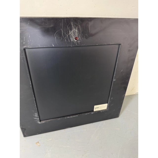 Space Age Italian Black Square Mirror by Gino Colombini for Kartell, 1970s For Sale - Image 12 of 13