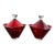 Bohemia Crystal Lidded Geometric Bowls, Pair For Sale
