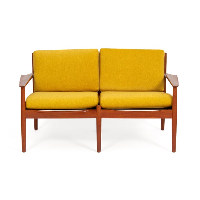 Danish Teak Sofa and Armchairs attributed to Arne Vodder for Glostrup Furniture Factory, 1960s, Set of 3 For Sale - Image 3 of 15