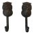 Late 20th Century Owl Coat Hooks (Cast Iron Set) For Sale