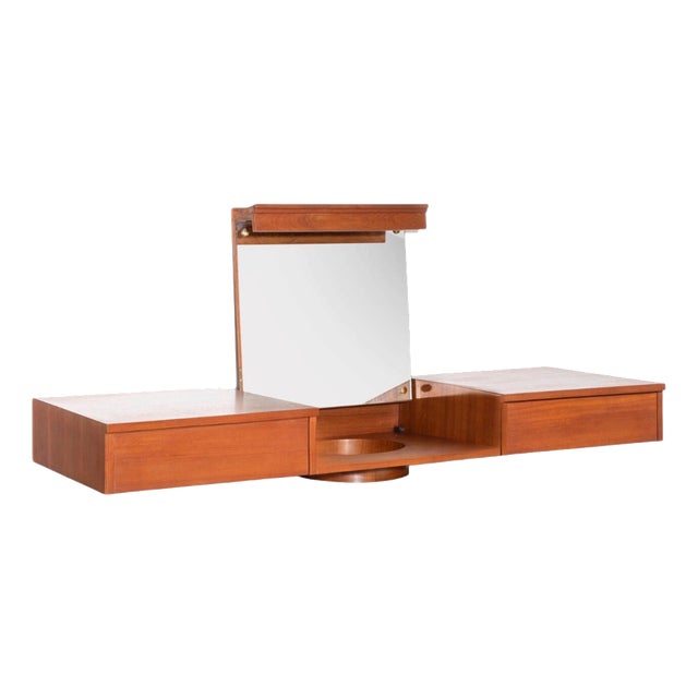 Hanging Shelf with Mirror, Italy, 1960s For Sale
