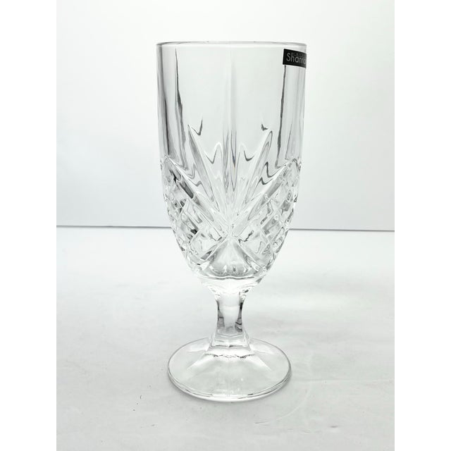 Gothic Godinger “Dublin” Crystal Iced Tea Glasses - Set of 8 For Sale - Image 3 of 6