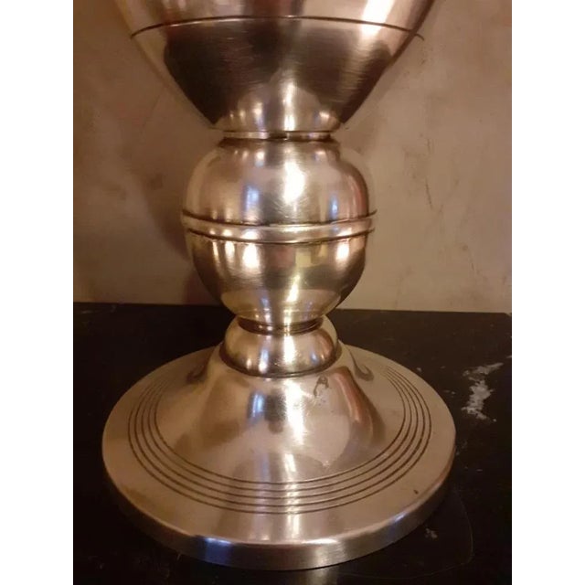 1930s French Art Deco Champagne Bucket in Silver Metal, 1930s For Sale - Image 5 of 7