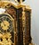 Metal French Boulle Style Mantel Clock with Pedestal Stand For Sale - Image 7 of 16