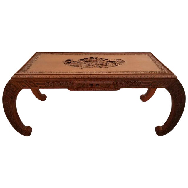 Carved Chinese Coffee Table Chairish